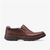 Clarks Mens Bradley Free Tan Tumbled Loafers,Slip Ons Leather Casual