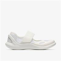 Clarks Womens Solevana Strap White Mary Jane Textile Sports