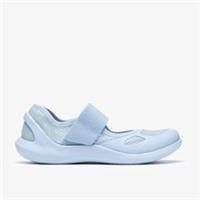 Clarks Womens Solevana Strap Light Blue Mary Jane Textile Sports