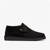 Clarks Mens Desert Trek Black Suede Desert Trek Suede Casual