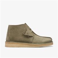 Clarks Mens Desert Trek Hi Forest Green Desert Trek Leather Casual