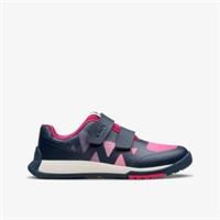 Clarks Girls Cica Star Jump Kid Pink Trainers Textile School