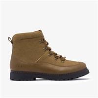 Clarks Boys Adelaide Top Kid Khaki Ankle Boots,Lace Up Synthetic Casual