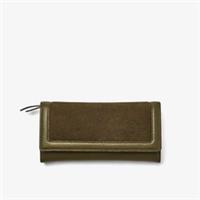 Clarks Womens Casual Purse Olive Suede Purse Suede Casual