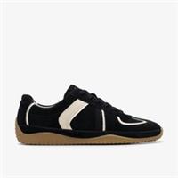 Clarks Womens Meridor Lo Black Combination Suede Trainers Suede Sports