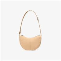 Clarks Womens Bay Slingbag Cream Cross Body Bag Textile Casual