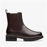 Clarks Womens Orianna Lane Brown Leather Ankle Boots,Chelsea Boots Leather