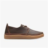 Clarks Mens Oakpark Lace Beeswax Leather Lace Up Leather Casual