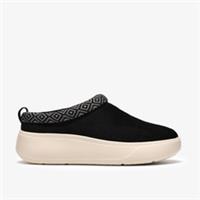 Clarks Womens Solevana Vibe Black Mules Textile Sports
