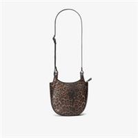 Clarks Womens Lyra Saddle Leopard Print Cross Body Bag Synthetic Casual