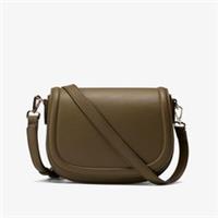 Clarks Womens Livia Saddle Dark Olive Cross Body Bag Synthetic Casual