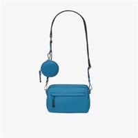 Clarks Womens Utility 2 Pocket Blue Combination Cross Body Bag Textile Casual