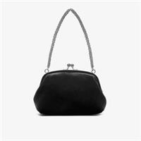 Clarks Womens Lunelle Clutch Black Velvet Clutch Bag Textile Casual
