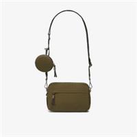 Clarks Womens Utility 2 Pocket Dark Olive Combination Cross Body Bag Textile