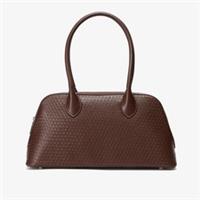 Clarks Womens Harper Bowler Chocolate Shoulder Bags Synthetic Casual