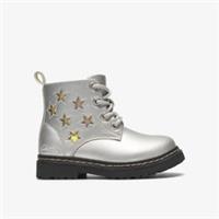 Clarks Girls Adelaide Mist Toddler Silver Metallic Ankle Boots Synthetic Casual