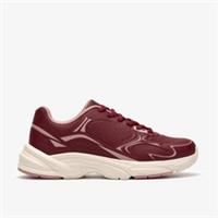 Clarks Girls Crafton Solo Older Burgundy Trainers Synthetic Casual