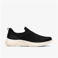 Clarks Womens Zani Slip Black Trainers Textile Sports