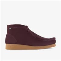 Clarks Mens Wallabee Boot EVO II Wine Suede Wallabee Suede Casual