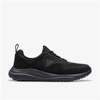 Clarks Mens Lt360 Lo Black/Black Trainers Textile Sports