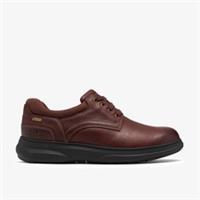 Clarks Mens Mullan Ox GORE-TEX Dark Brown Leather Derby Shoe Oiled Leather