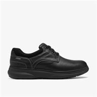 Clarks Mens Mullan Ox GORE-TEX Black Leather Derby Shoes Oiled Leather Casual