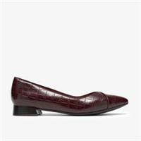 Clarks Womens Natalyn Wish Burgundy Interest Ballet Pumps Synthetic Smart