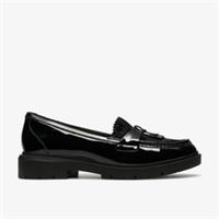 Clarks Womens Westlynn Bella Black Patent Loafers Synthetic Casual