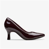 Clarks Womens Kataleyna West Merlot Heels Synthetic Smart