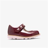 Clarks Girls Crown Hope Toddler Berry T Bar Shoes Patent Casual