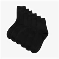 Clarks Mens 6 Pack Crew Socks Size 6-11 Black Socks Cotton Casual