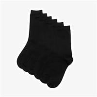 Clarks Womens 6 Pack Crew Socks Size 2-8 Black Socks Cotton Casual