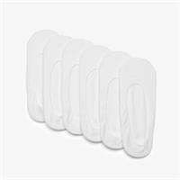 Clarks Womens 6 Pack Sock Liners Size 2-8 White Socks Cotton Casual