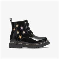 Clarks Girls Adelaide Mist Toddler Black Patent Ankle Boots Synthetic Casual