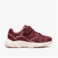 Clarks Girls Crafton Solo Kid Burgundy Trainers Synthetic Casual