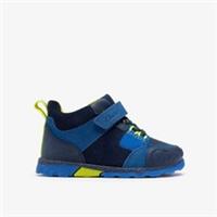 Clarks Boys Steggy 2 Glow Toddler Navy/Blue Ankle Boots,High Tops,Riptape