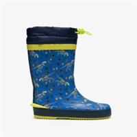 Clarks Boys Tarri Race Kid Blue Print Wellies Synthetic Casual
