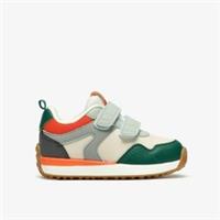 Clarks Boys Dyrham Dash Toddler White/Green Trainers Synthetic Casual