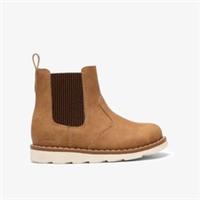 Clarks Boys Save Sky Toddler Tan Chelsea Boots Synthetic Casual
