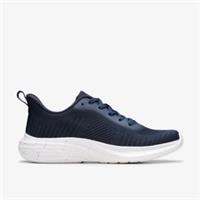 Clarks Womens Izza Knit Navy Trainers Textile Sports
