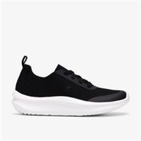 Clarks Womens Solevana Ria Black Trainers Textile Sports