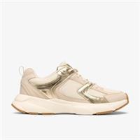 Clarks Womens Orsina Walk Beige Combination Trainers Synthetic Sports