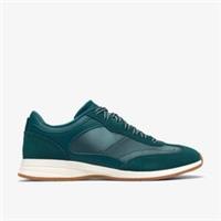 Clarks Womens Cloford Lo Teal Combination Trainers Suede Sports