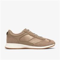 Clarks Womens Cloford Lo Taupe Combination Trainers Suede Sports