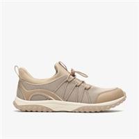 Clarks Womens Hemira Walk Taupe Trainers Textile Sports