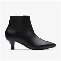 Clarks Womens Kepley Erin Black Ankle Boots Leather Smart
