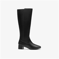 Clarks Womens Iridessa Glow Black Leather Knee High Boots Leather Smart