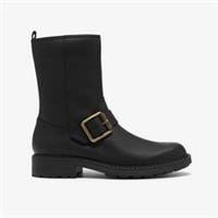 Clarks Womens Orinoco 2 Cove Black Leather Ankle Boots Leather Casual