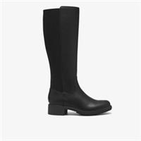 Clarks Womens Hearth Caddy Black Knee High Boots Leather Casual