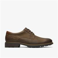 Clarks Mens Emmet Lace Beeswax Derby Shoes Leather Casual